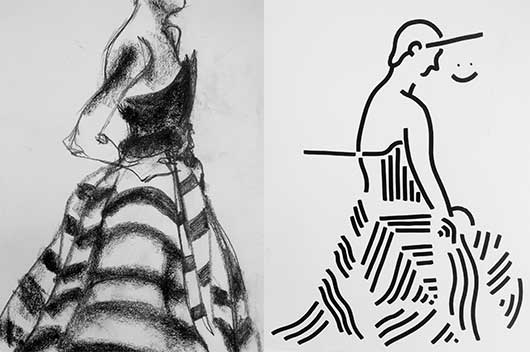 530x352 Fashion Drawing In Paris The Illustrations Challenge Pca - Fashion Drawing Free