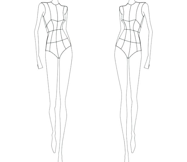 617x534 Fashion Drawing Template - Fashion Drawing Free