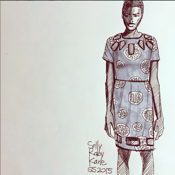 599x600 fashion drawing with markers - Fashion Drawing Markers