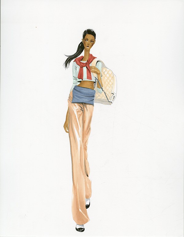 600x769 Fashion Illustration - Fashion Drawing Markers