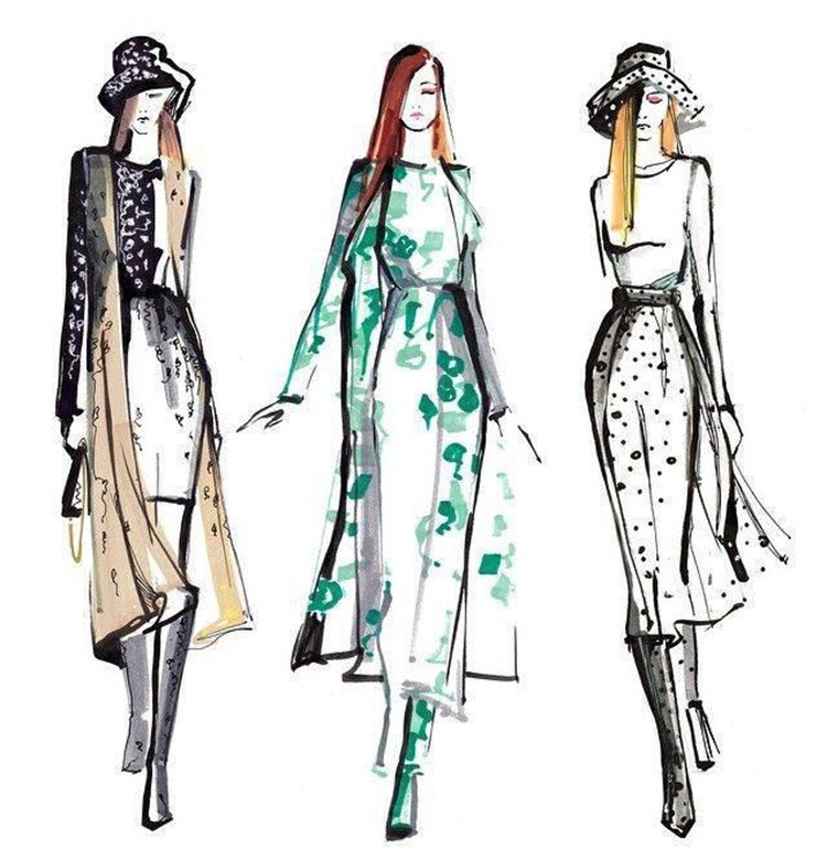 Fashion Drawing Markers at PaintingValley.com | Explore collection of ...