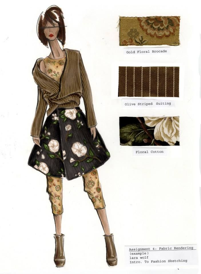 703x960 Marker Project Example - Fashion Drawing Markers