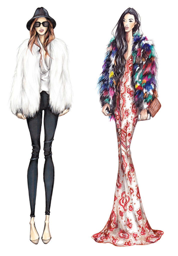 711x1024 Fur - Fashion Drawing Markers