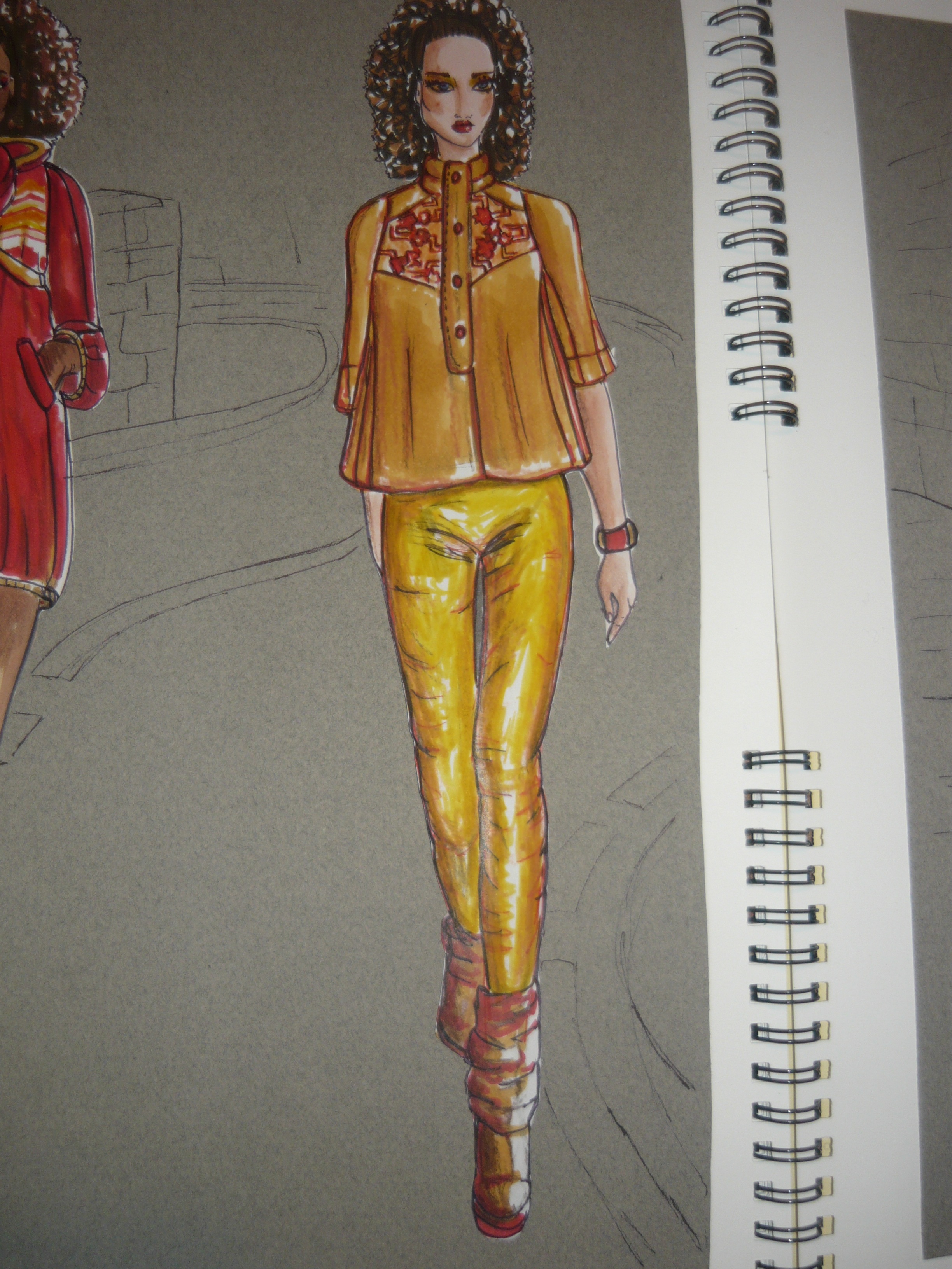 2448x3264 fashion illustration portfolio c'est la street - Fashion Drawing Portfolio