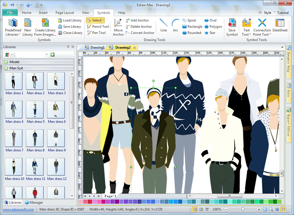 600x438 men clothing design software - Fashion Drawing Software