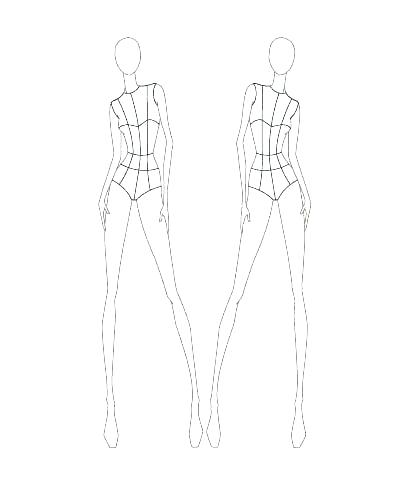 Fashion Drawing Template at PaintingValley.com | Explore collection of ...