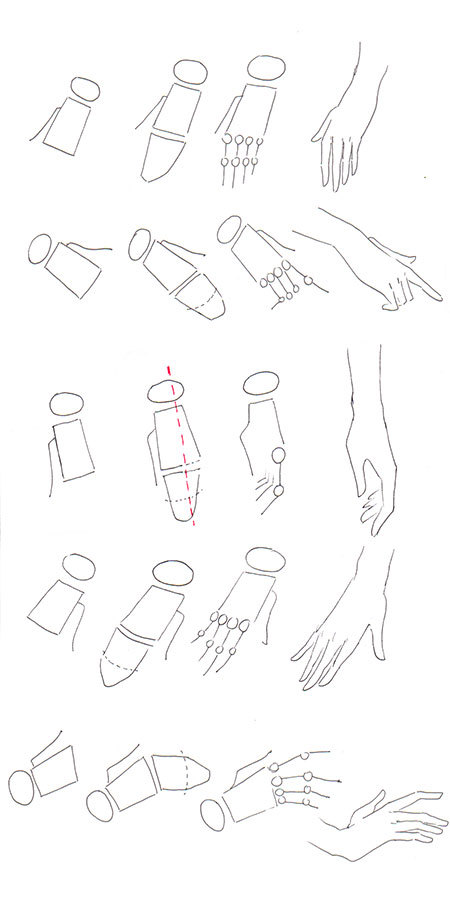450x917 How To Draw Hands Fashion Drawing Templates And Tutorials - Fashion Drawing Tutorials