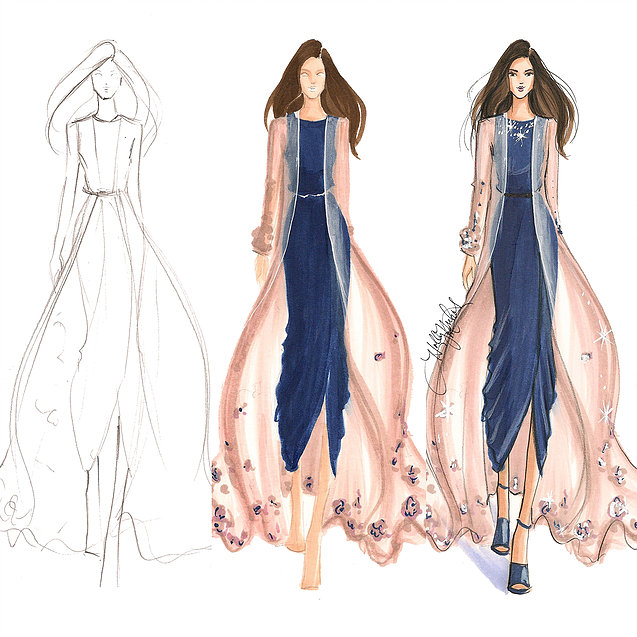 Fashion Drawing Tutorials at PaintingValley.com | Explore collection of ...