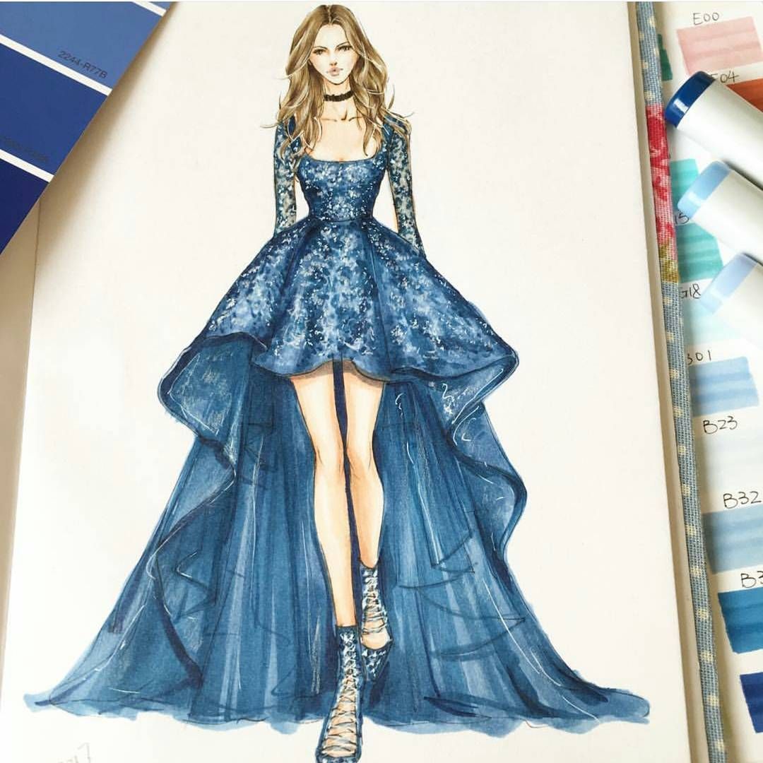 1080x1080 Projects To Try Fashion Design - Fashion Dress Drawing