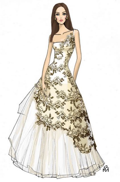 422x639 Fashion Design,fashion Illustration,rimmamaslak,rm,wedding Dress - Fashion Dress Drawing