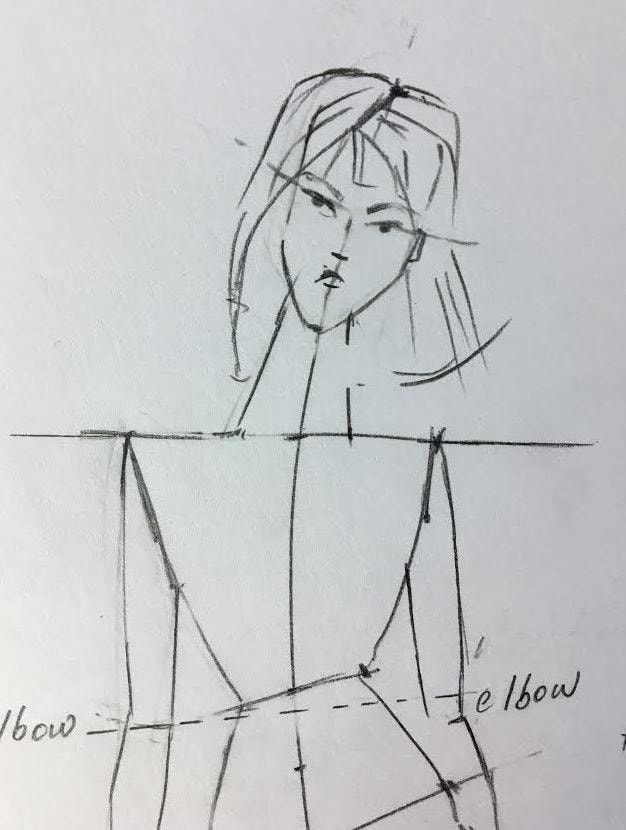 626x830 How To Draw A Fashion Figure In A Few Simple Steps Step - Fashion Figure Drawing