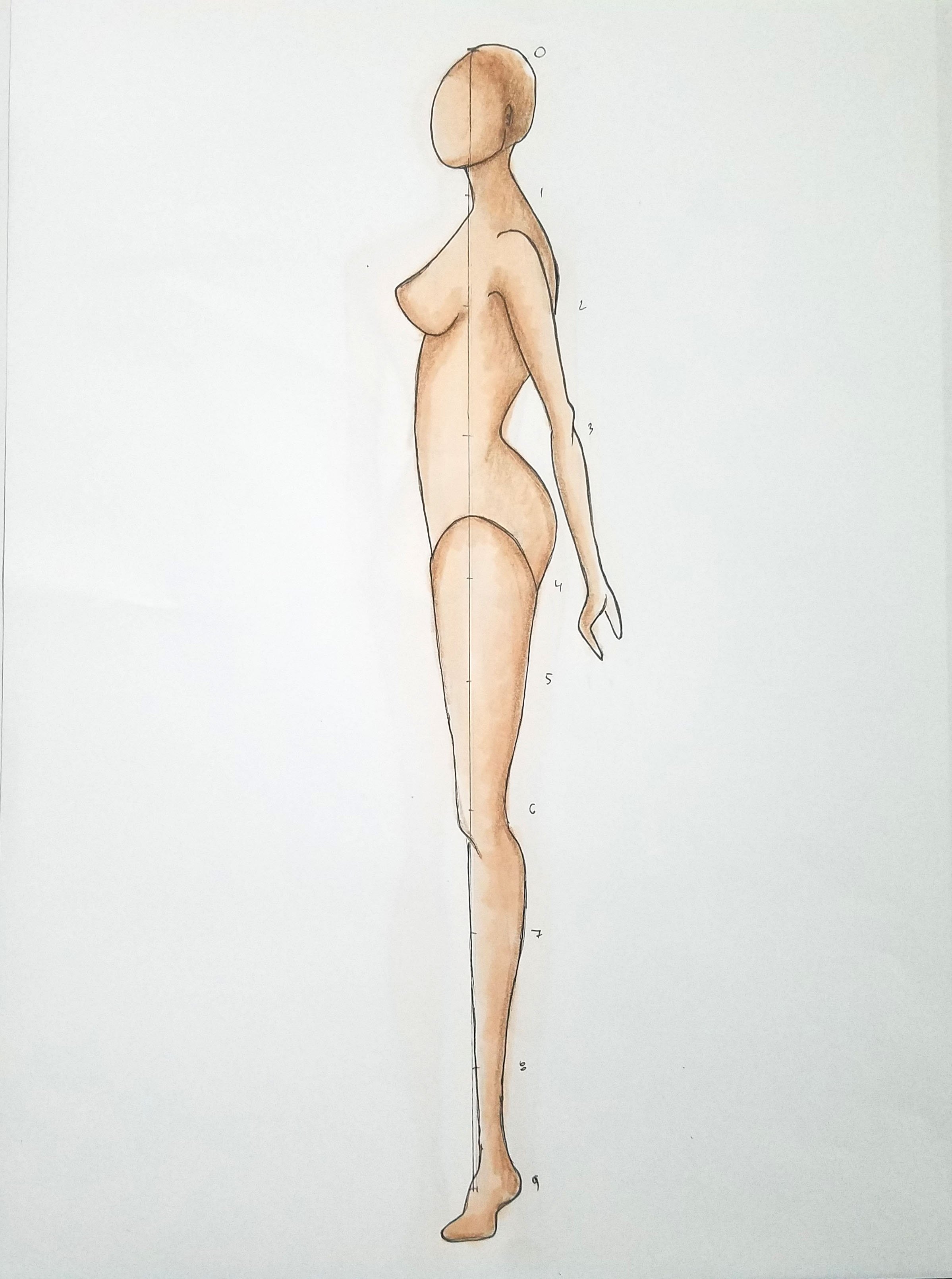 2397x3221 Make Your Own Fashion Figure Templates - Fashion Figure Drawing