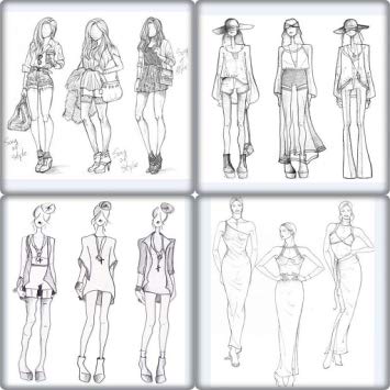 355x355 How To Draw Fashion Figures Appstore For Android - Fashion Figure Drawing