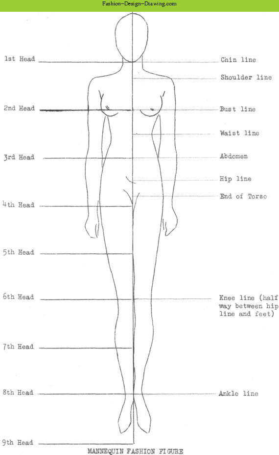 570x927 Fashion Design Drawing - Fashion Manikin Drawing