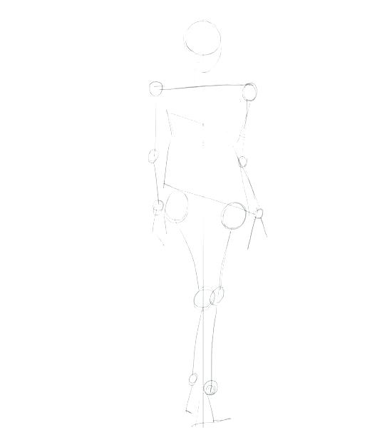 drawing of a manikin