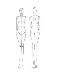 236x300 a mannequin drawing for fashion design - Fashion Mannequin Drawing