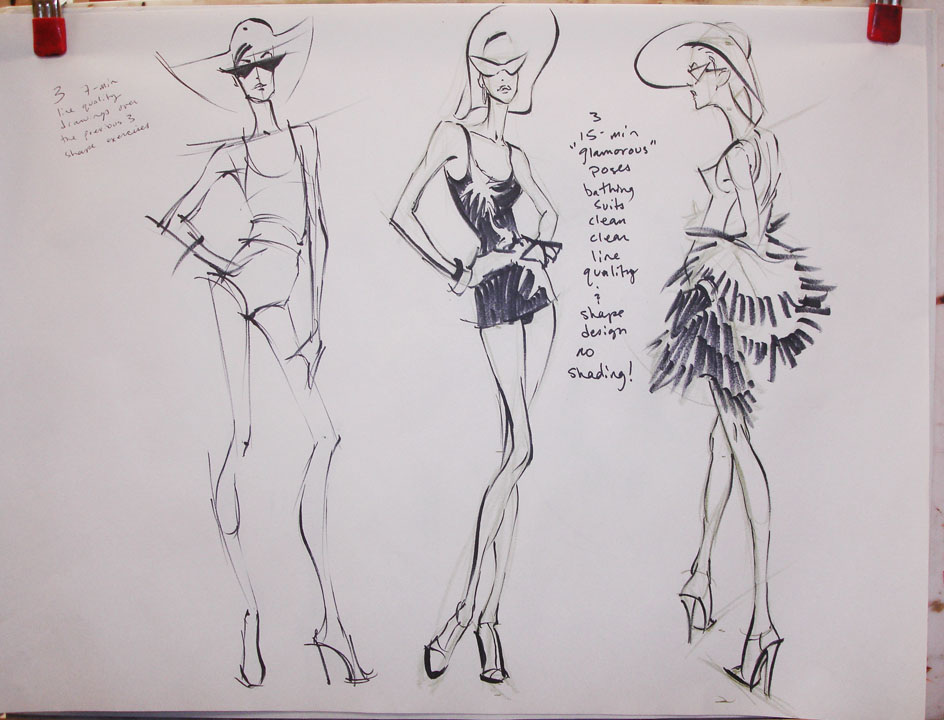 944x720 in class notes and demos otis model drawing - Fashion Model Drawing