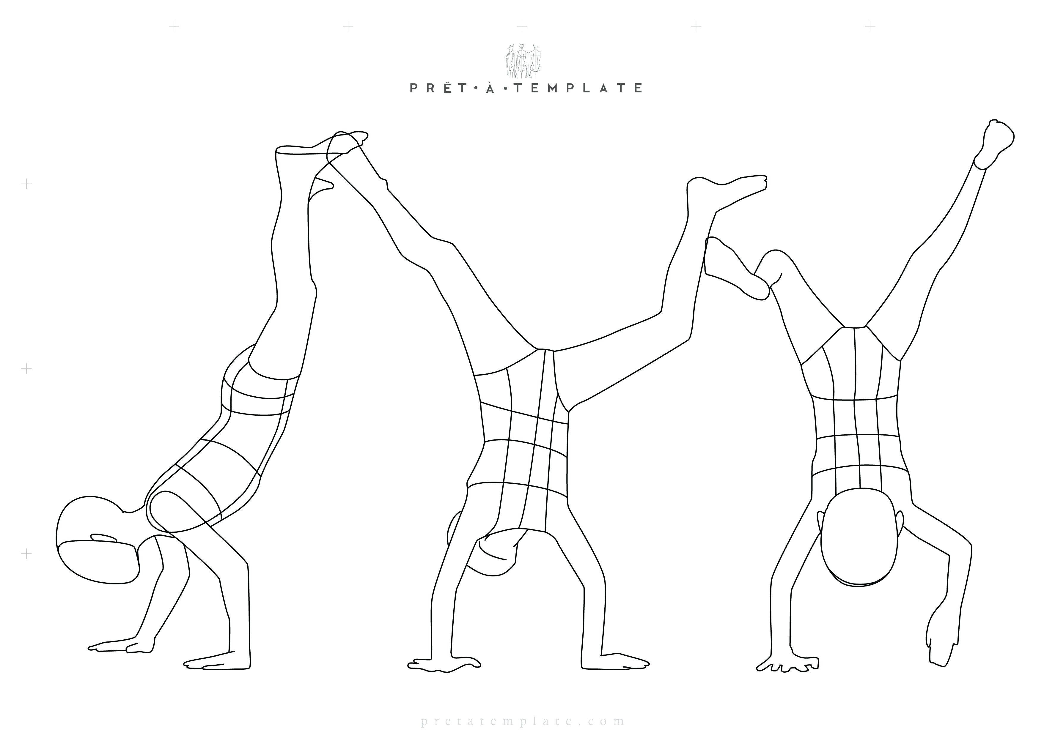 3512x2484 Fashion Model Template - Fashion Model Drawing