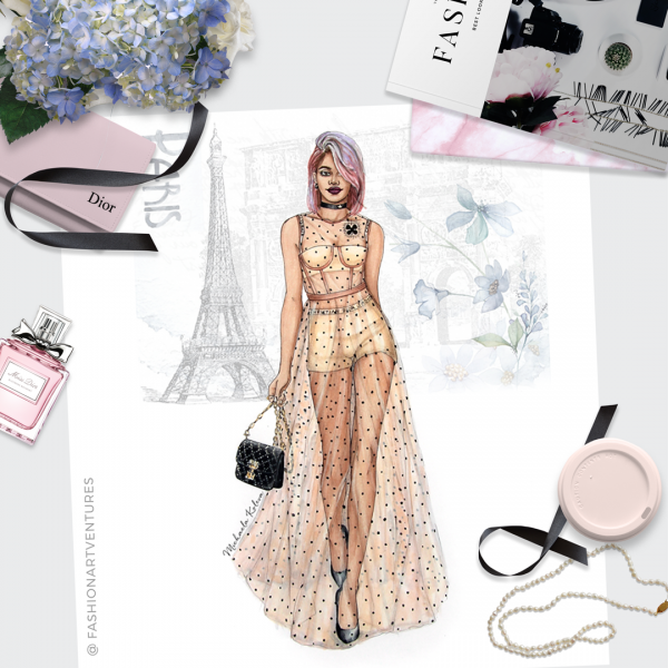 600x600 female catwalk model fashion figure template - Fashion Model Drawing Templates