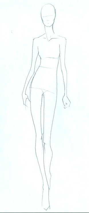 Fashion Model Drawing Templates at PaintingValley.com | Explore ...