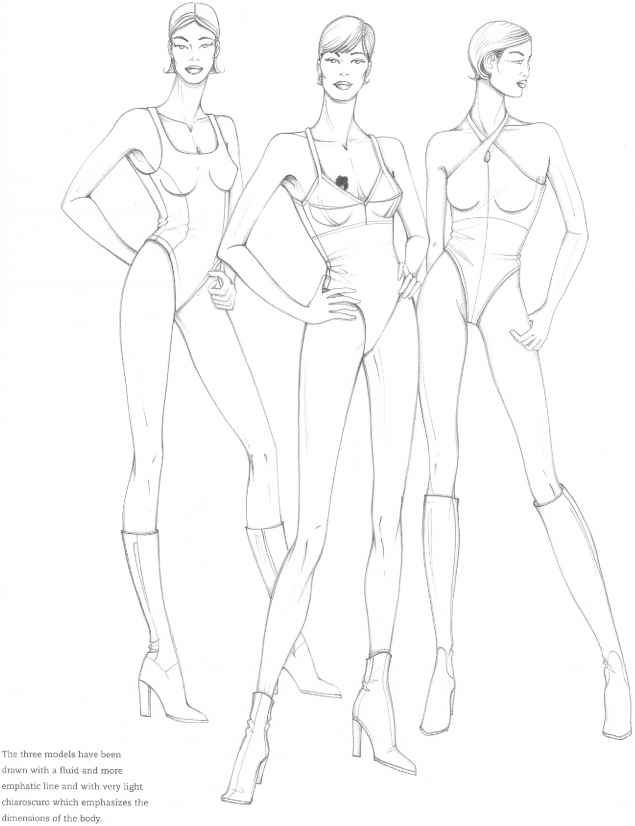 635x826 Figure Model Fashion Design In Fashion Design - Fashion Model Figure Drawing