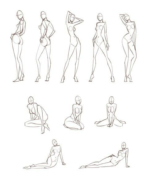 476x560 posing figure for drawing poses for fashion illustration art - Fashion Model Figure Drawing