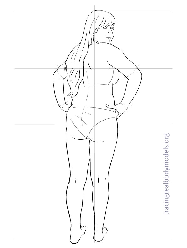 598x792 Tracing Real Body Models An Alternative To The Stereotypical - Fashion Model Figure Drawing