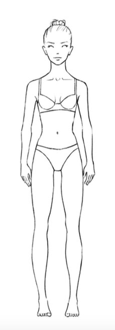 229x653 Drawing The Female Figure - Fashion Model Figure Drawing