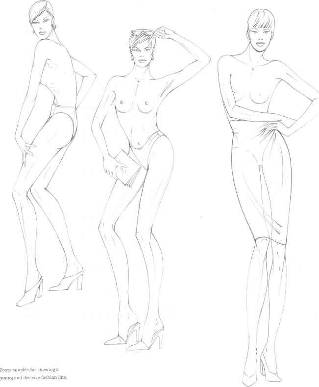 Fashion Poses Drawing