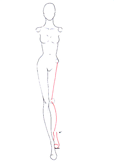 450x637 Draw Walking Pose I Draw Fashion - Fashion Poses Drawing