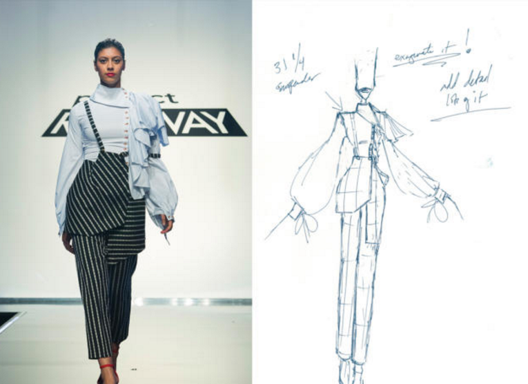 765x557 project runway recap warrior fashion sew news - Fashion Runway Drawing