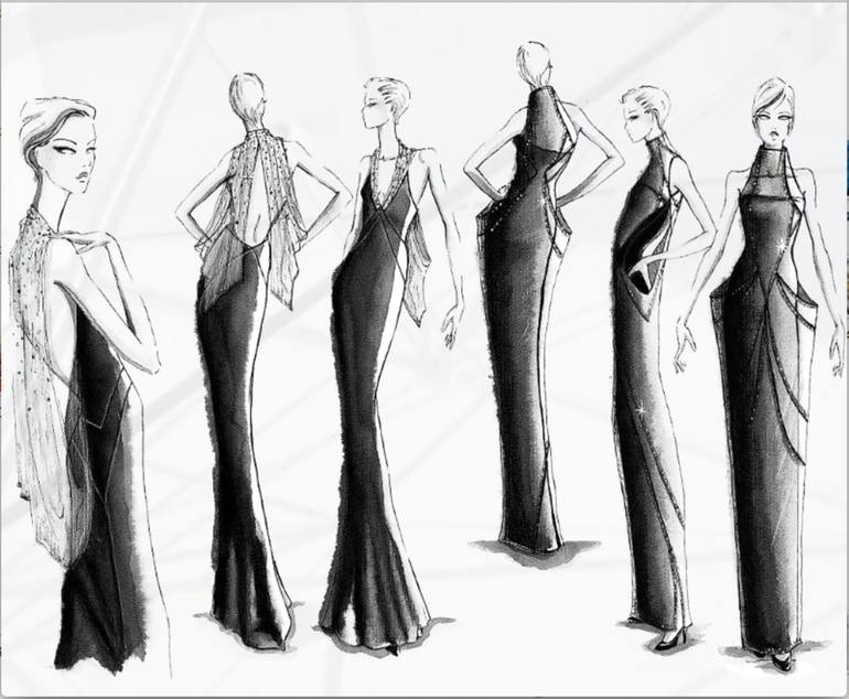 770x634 The Fashion Show Drawing - Fashion Show Drawing