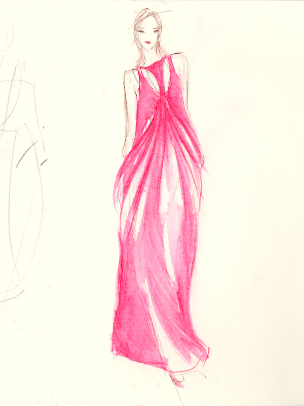 Fashion Show Drawing at PaintingValley.com | Explore collection of ...