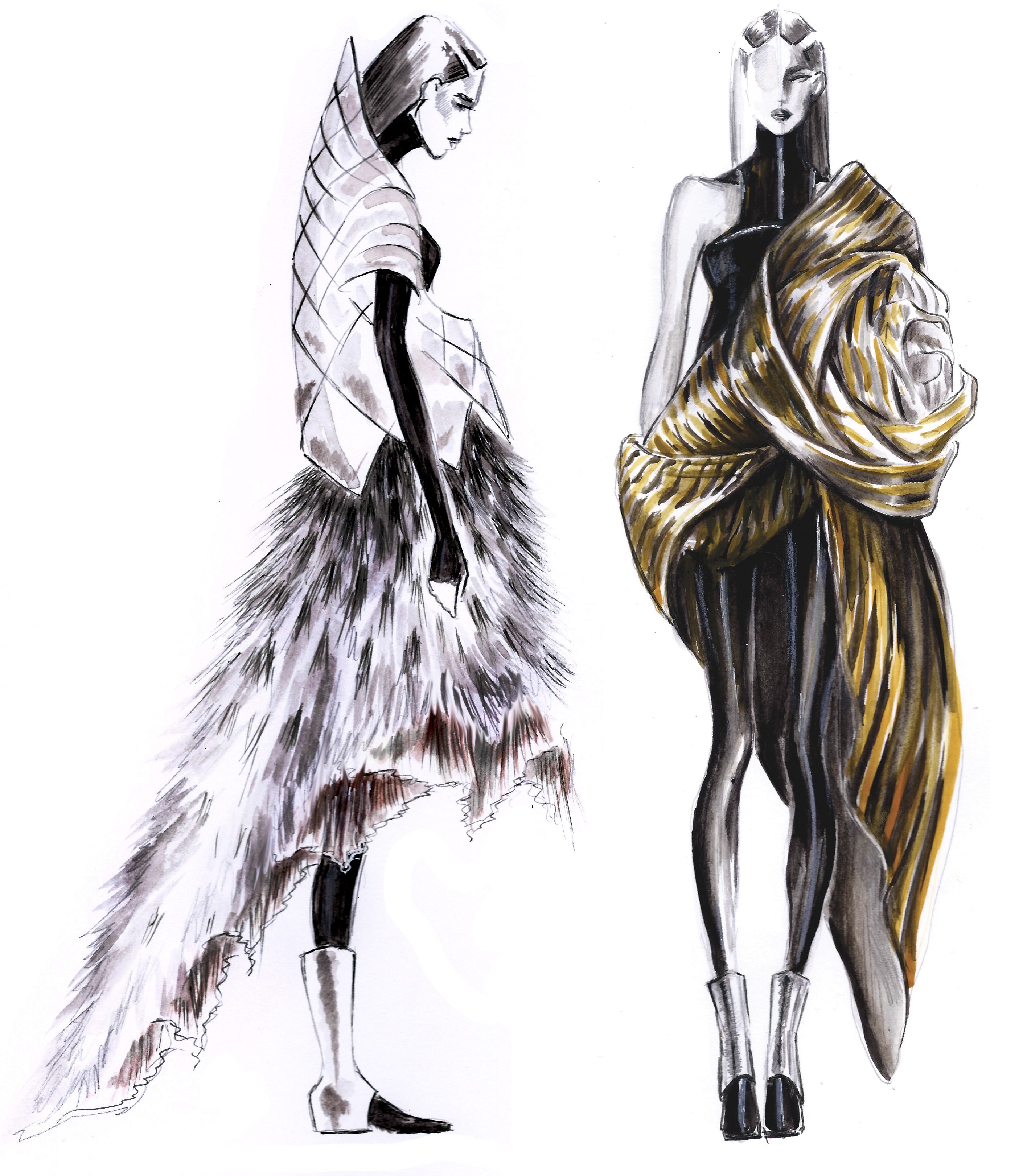 2820x3243 Fashion Show - Fashion Show Drawing