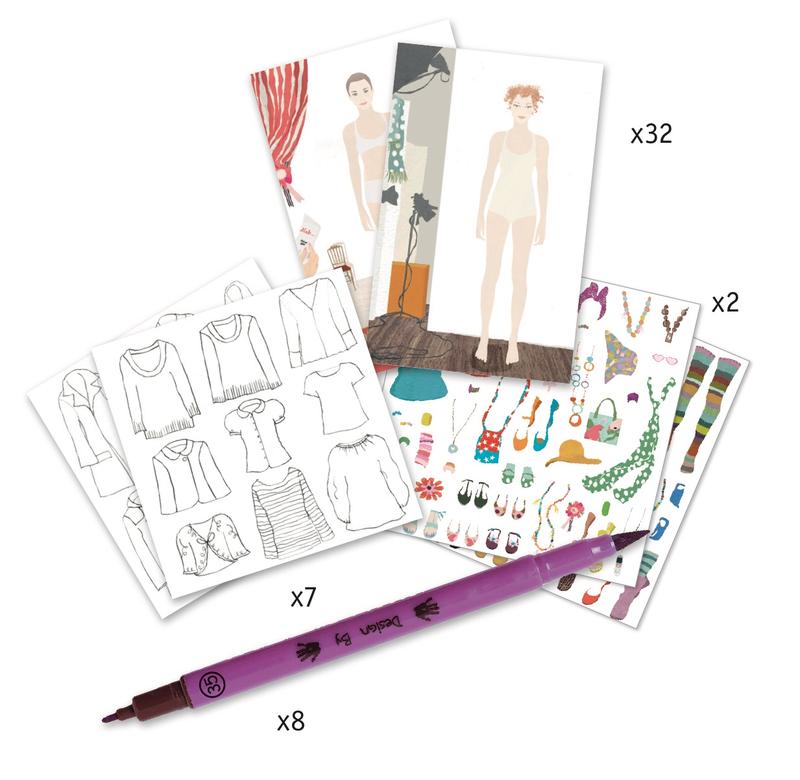 800x780 Djeco Drawing - Fashion Show Drawing