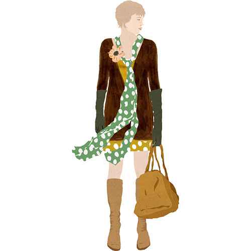 500x500 drawing a fashion show - Fashion Show Drawing