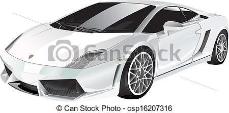 450x223 White Fast Car - Fast Car Drawing