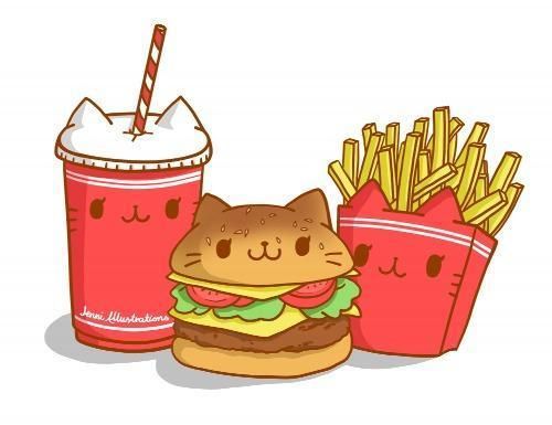 500x385 Cute Fast Food Characters You're Going To Love Kawaii Cute - Fast Food Drawing