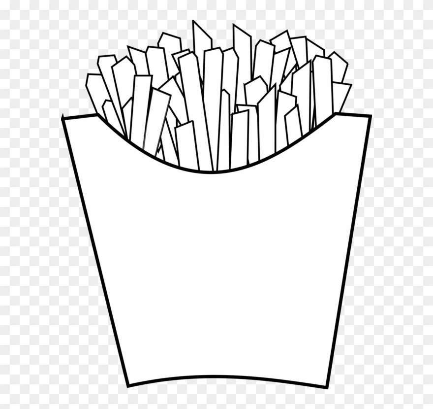 880x830 Mcdonald's French Fries Fast Food Drawing Line Art - Fast Food Drawing