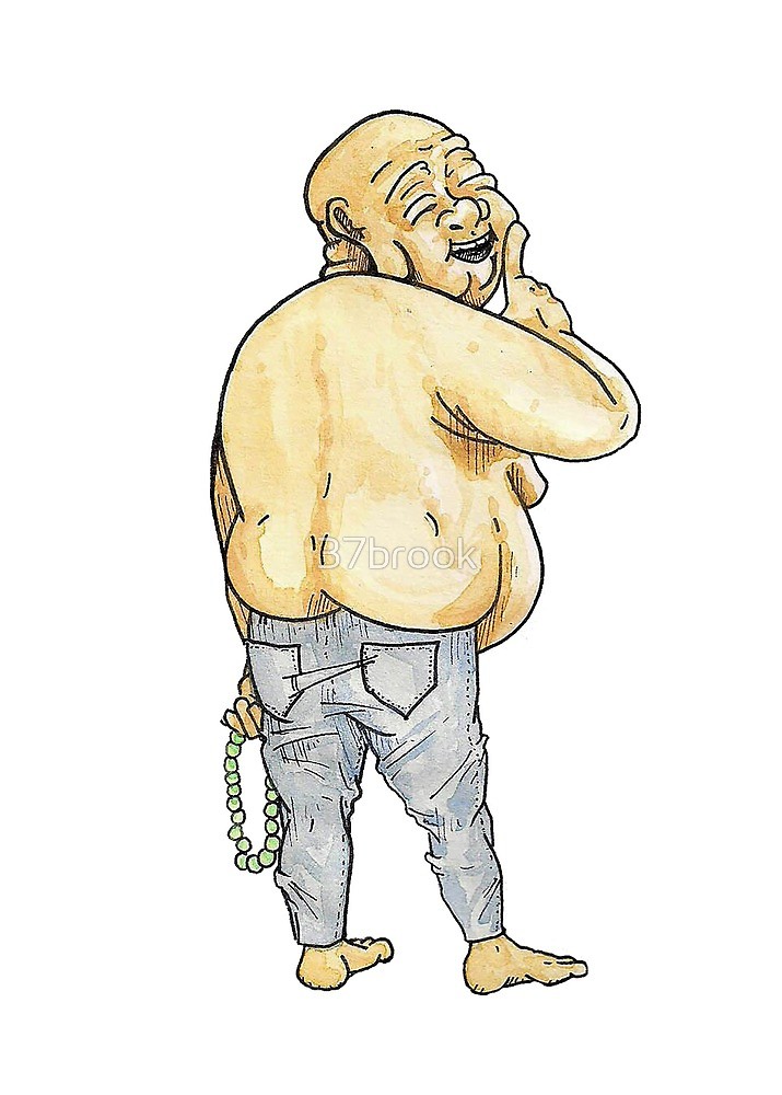 715x1000 fat buddha skinny jeans - Fat Buddha Drawing