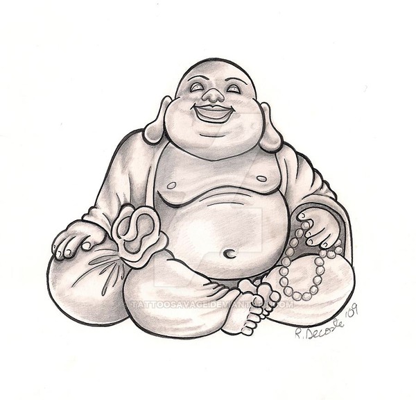 Fat Buddha Drawing at Explore collection of Fat