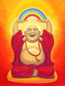 226x300 Laughing Buddha Art Fine Art America - Fat Buddha Drawing