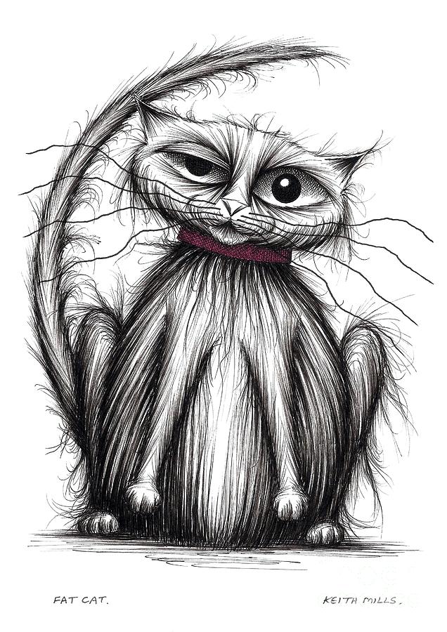 636x900 fat cat drawing - Fat Cat Drawing