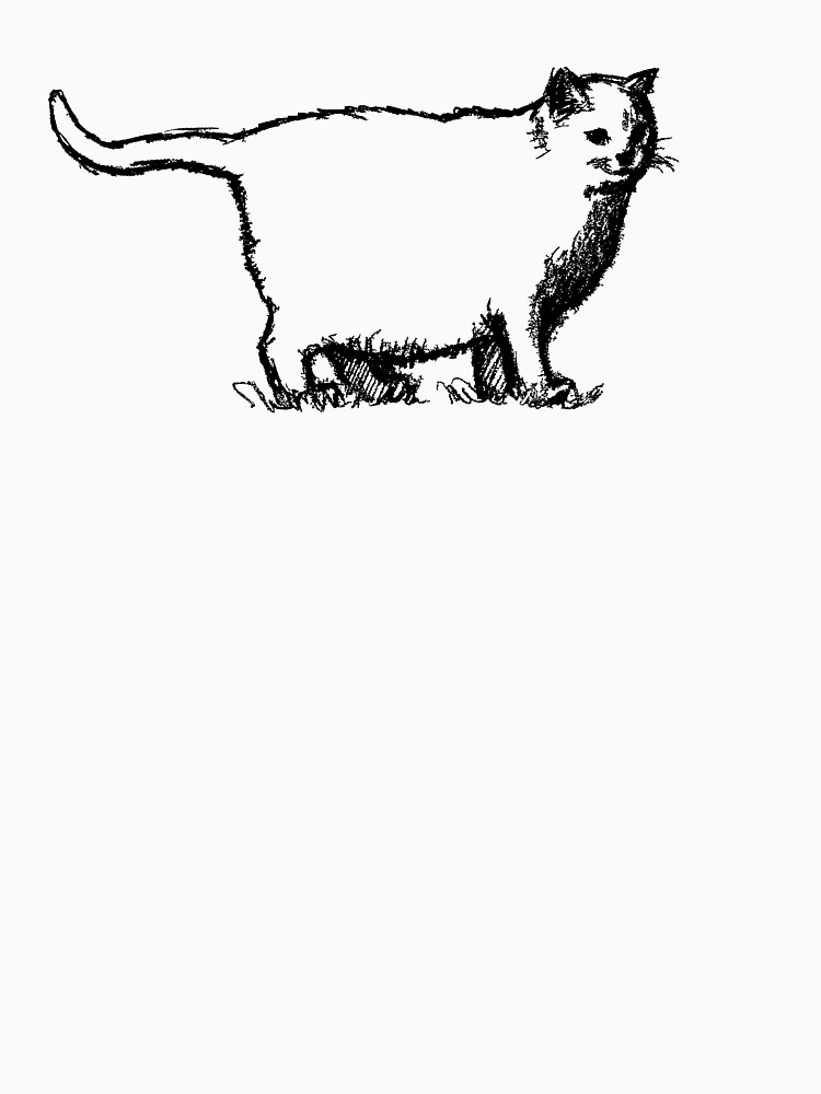 750x1000 fat cat hand drawn design t shirt - Fat Cat Drawing