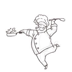 236x236 huge collection of 'chefs drawing' download more than images - Fat Chef Drawing