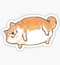 210x230 Fat Dog Stickers Redbubble - Fat Dog Drawing