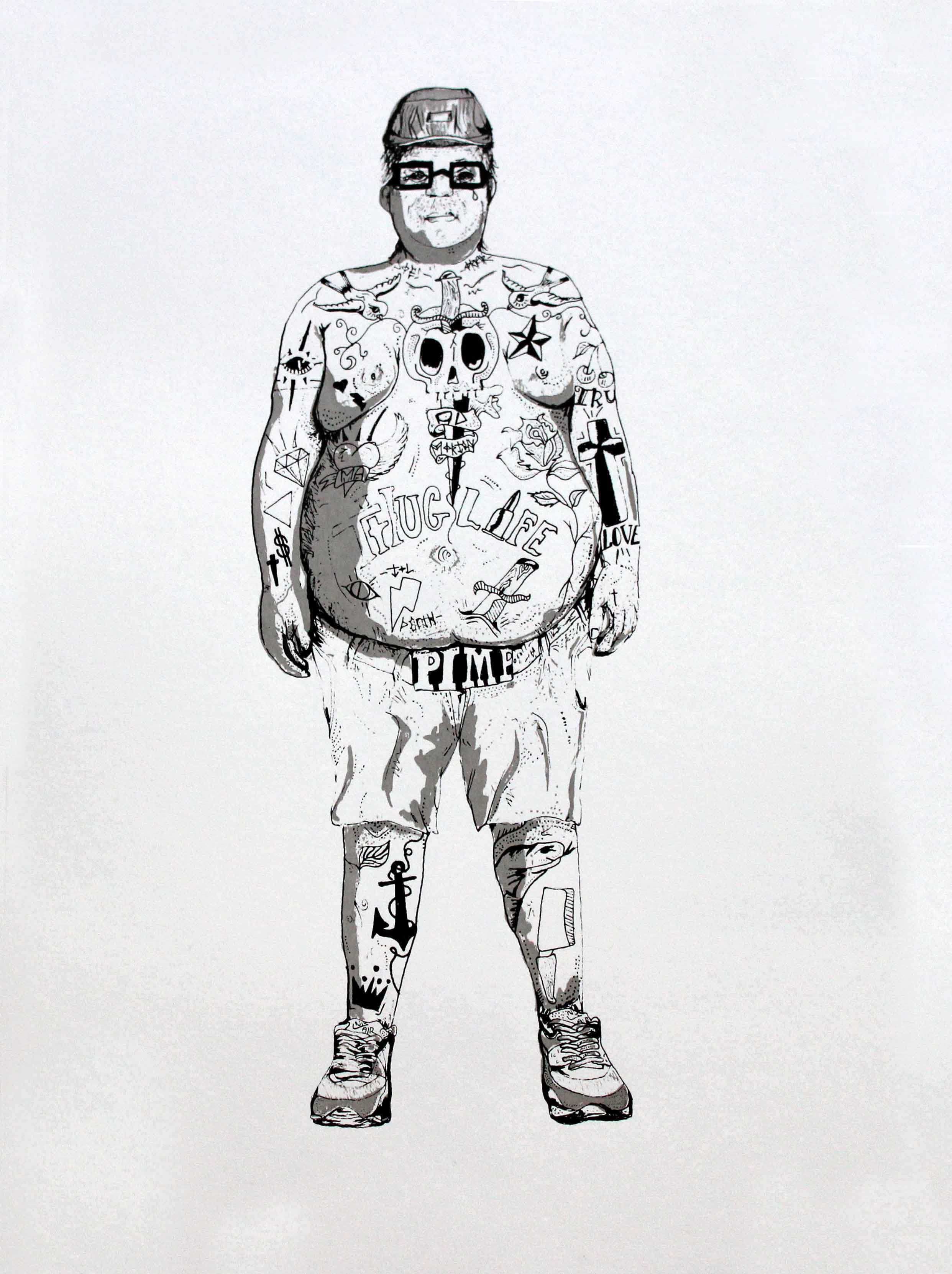 2484x3323 Fat Guy - Fat Guy Drawing