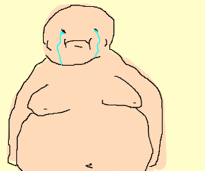 300x250 Sad Fat Guy Drawing - Fat Guy Drawing