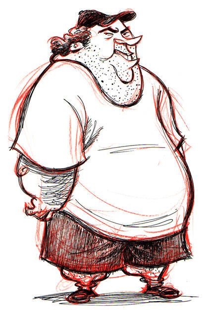 420x624 Please Support The Artists And Studios Featured Here - Fat Guy Drawing