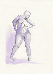 217x300 Fat Women Drawings - Fat Lady Drawing